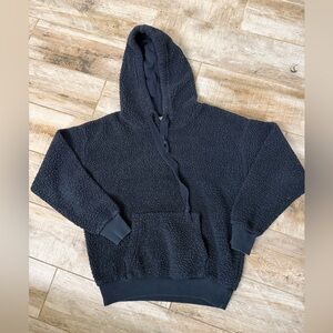 American Eagle Outfitters Navy Sherpa Hoodie